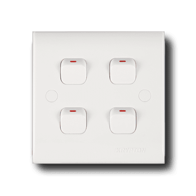 4 gang 1 way Switch Krypton