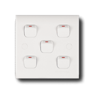 5 gang 1 way Switch Krypton