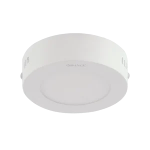 Orange 6W Surface Panel Light Round