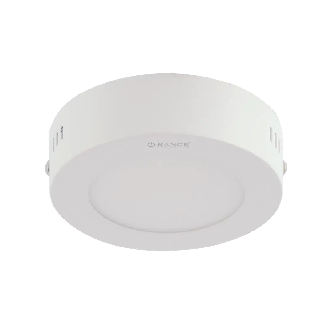 Orange 6W Surface Panel Light Round
