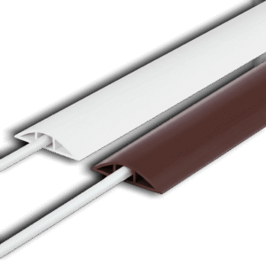 50mm White Floor Trunking - Floor PVC Casing