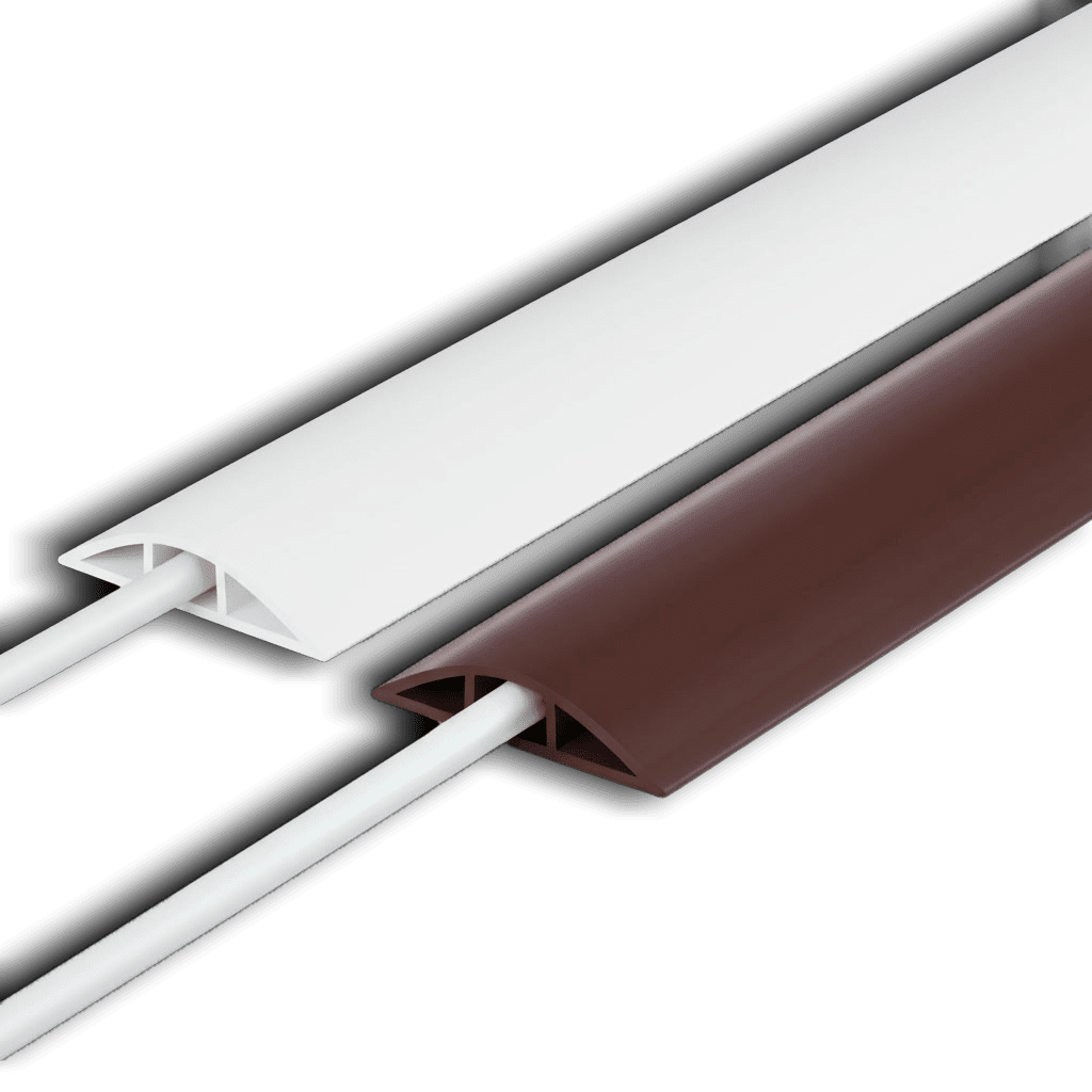 70mm White Floor Trunking - Floor PVC Casing