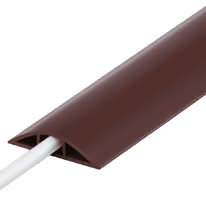 70mm Brown Floor Trunking - Floor PVC Casing