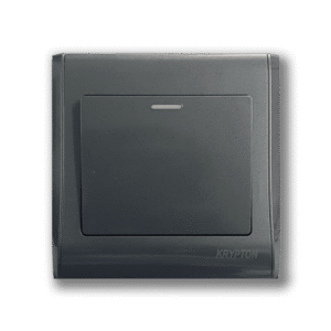 1 gang 1 way Switch Krypton Gray