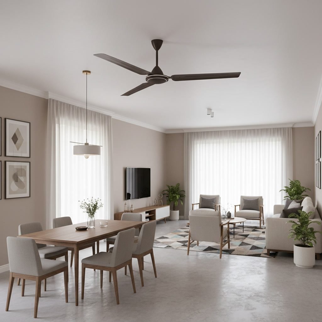 Kelani Ceiling Fan - Brown Colour