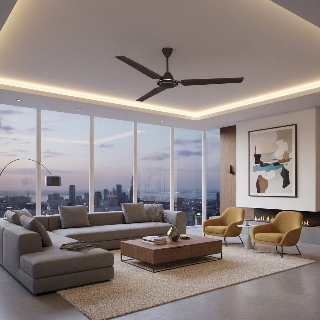 Kelani Ceiling Fan - Brown Colour