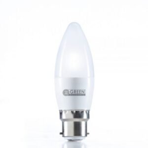 Green 7W LED Candle Bulb E14