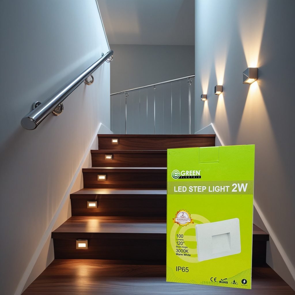 Green 2W Step Light